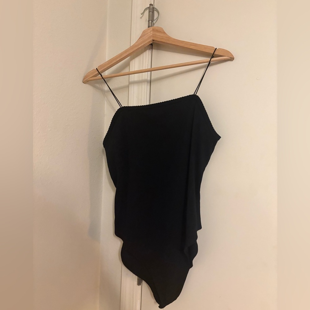 Black Simple Bodysuit